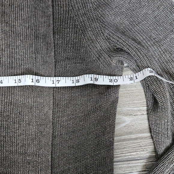 Allsaints Grey Brown Linen Cardigan Size Small - Picture 9 of 10